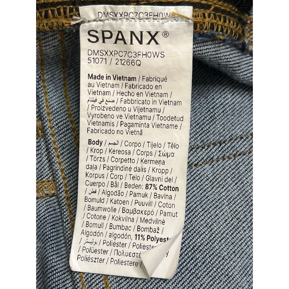 SPANXshape Original EveryWear High-rise flare pull-on Raw Indigo Jeans, size M - Picture 4 of 12
